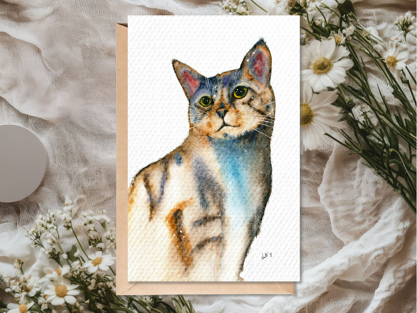 Cat Greeting Card
