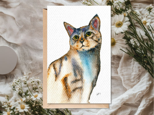 Cat Greeting Card