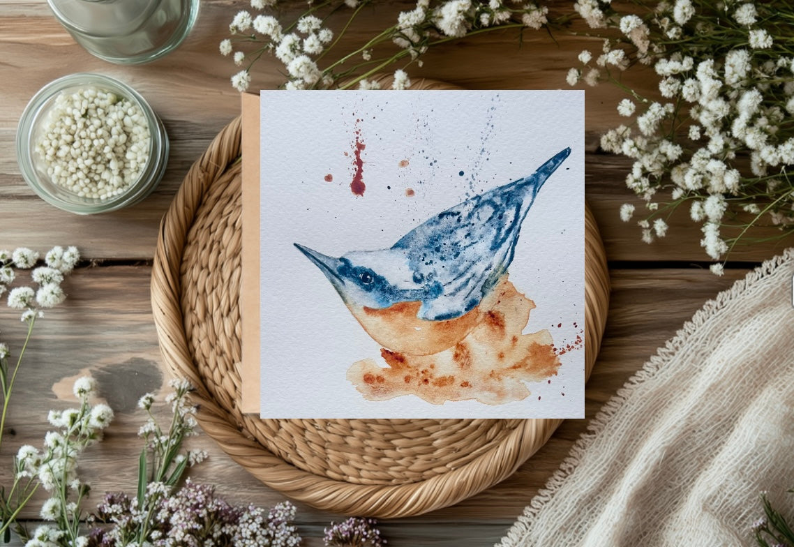 Fine art Greeting Card of a bird.