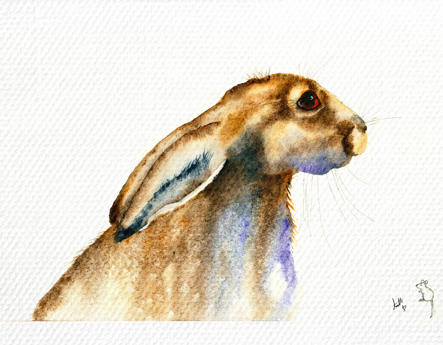 Hare Greeting card