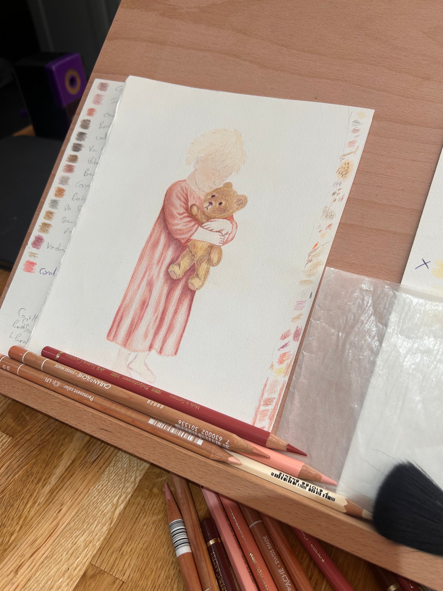 Coloured pencil art