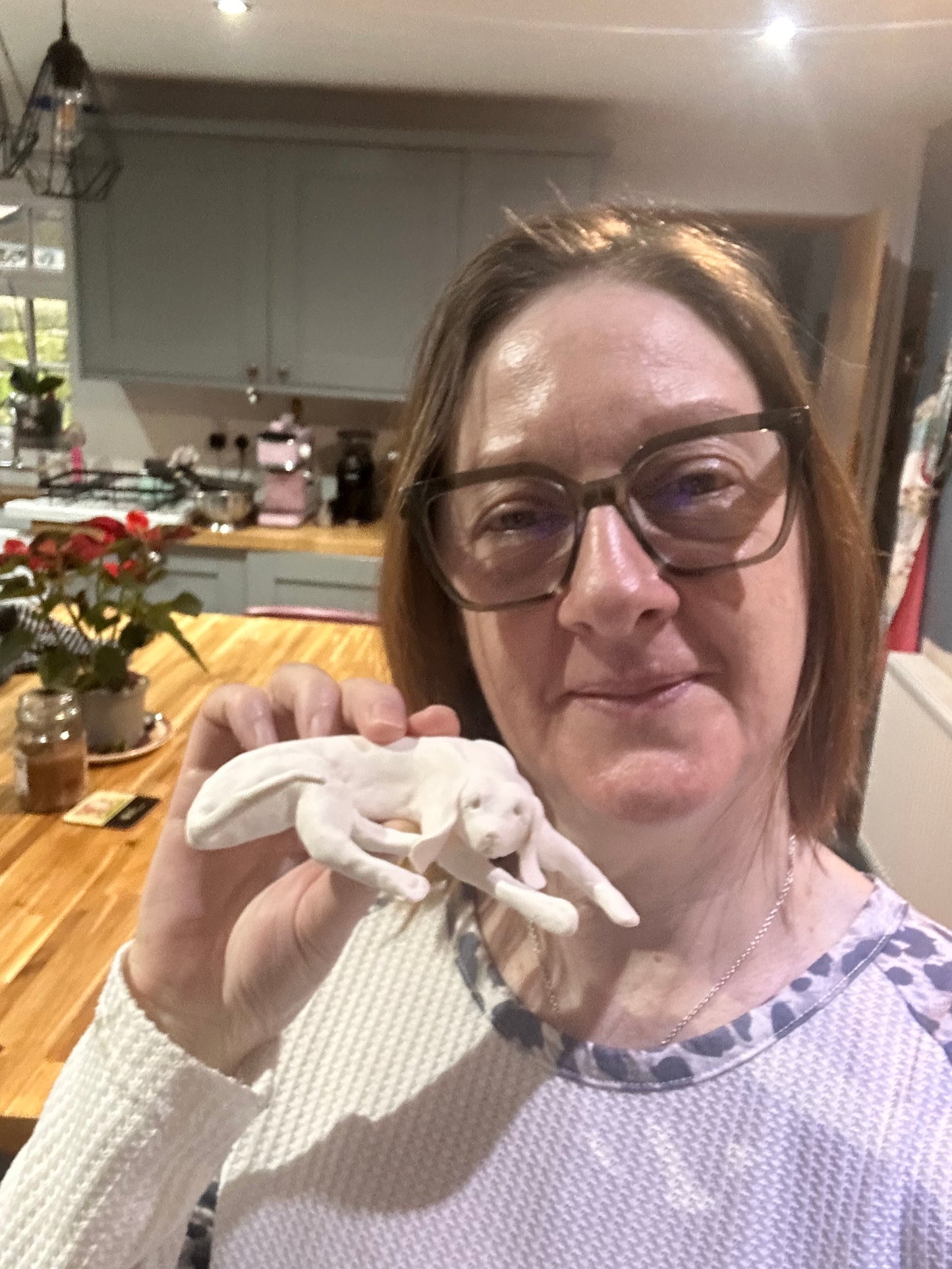 Polymer Clay Dog Sculpture - Handcrafted Pointer Dog - Original Art