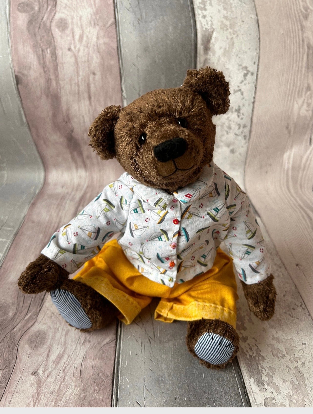 Austin - Handmade Chcolate Brown Mohair Artist Bear 30cm