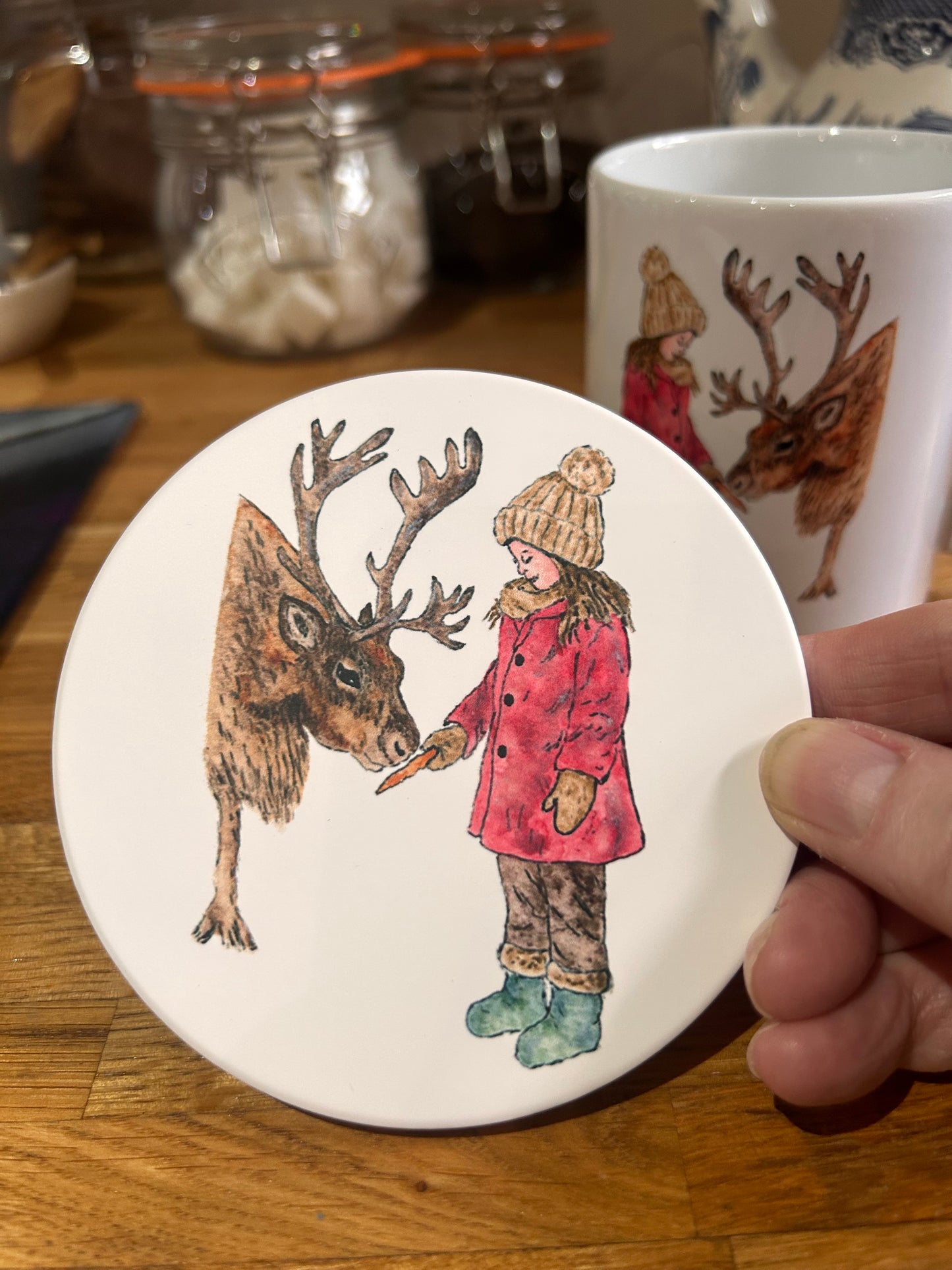 Ceramic coaster Round or Square