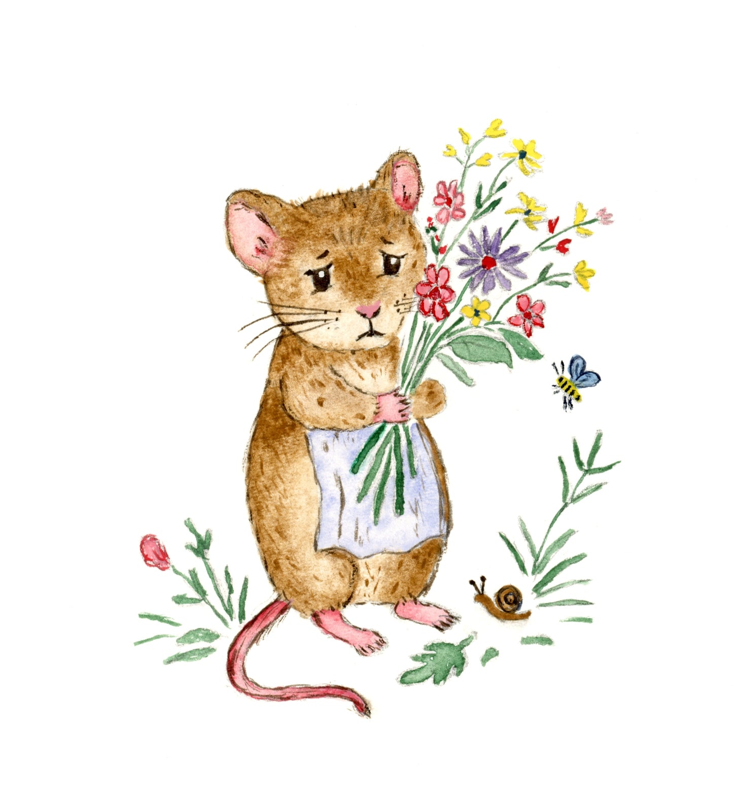 Apologetic mouse Greeting card