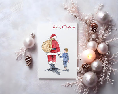 Christmas Greeting Card Santa