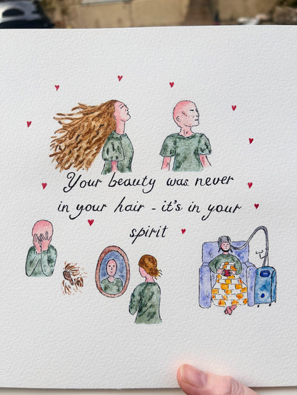 Portfolio Illustration - chemotherapy hair loss