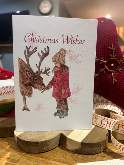 Christmas Watercolour Ceramic Mug - 10oz