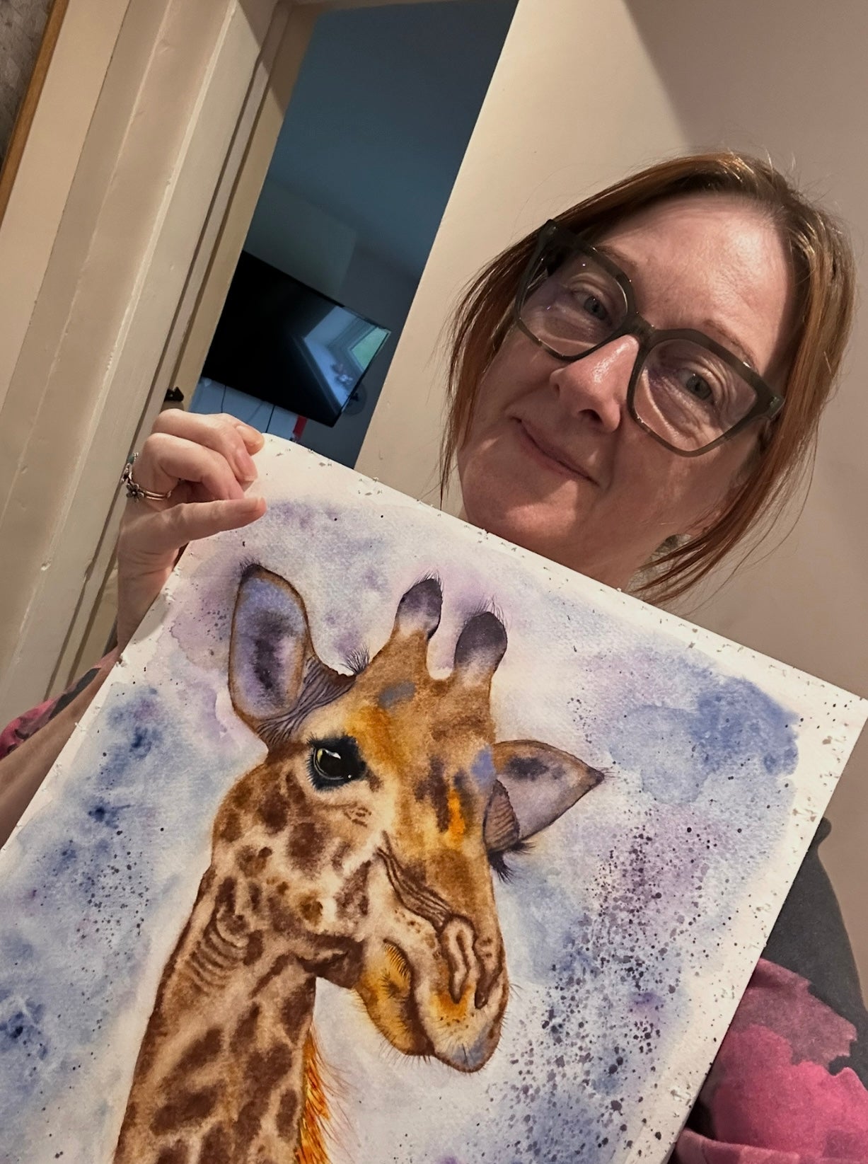 Giraffe Watercolour Mug 10oz