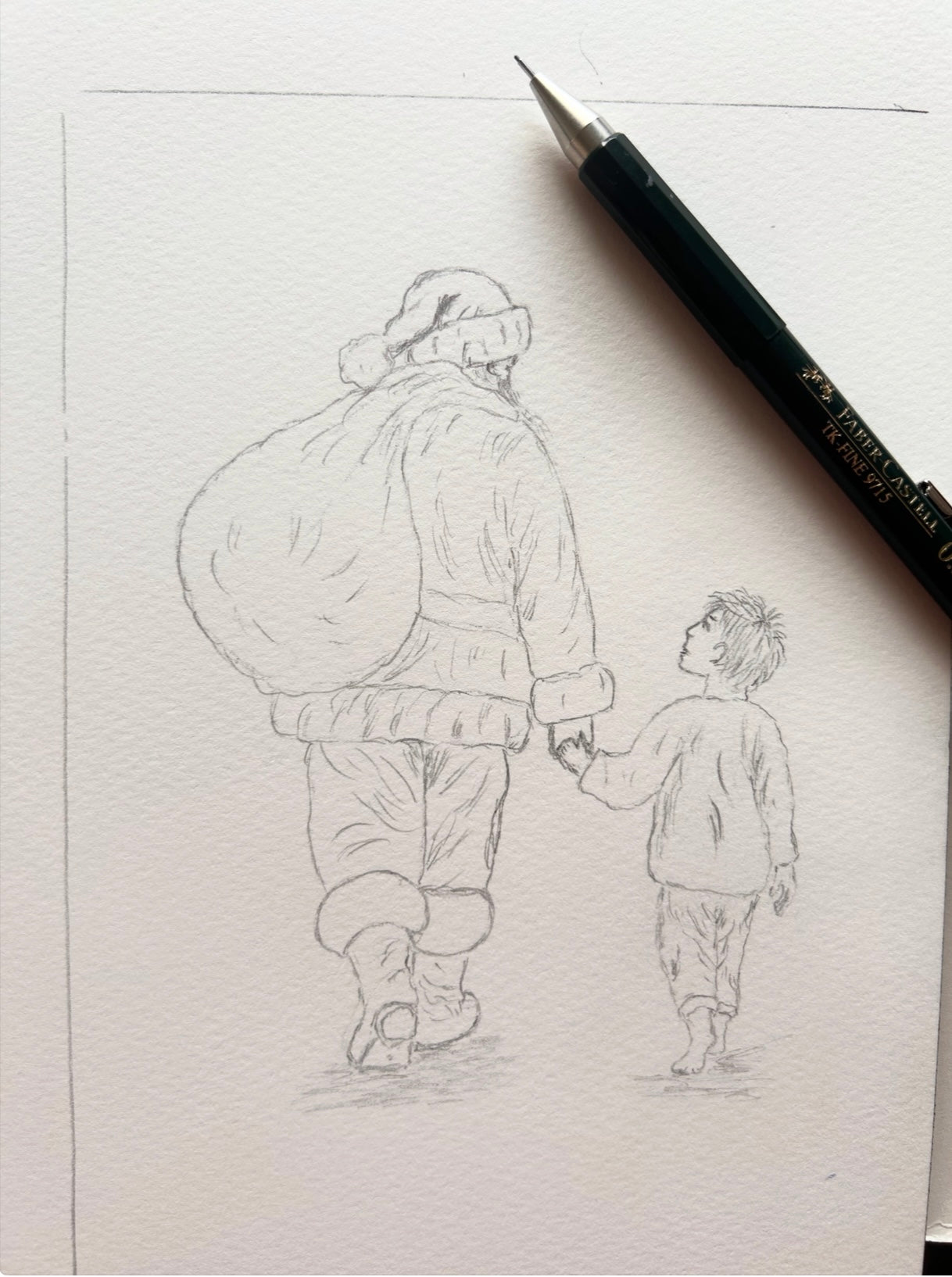 Christmas Greeting Card Santa