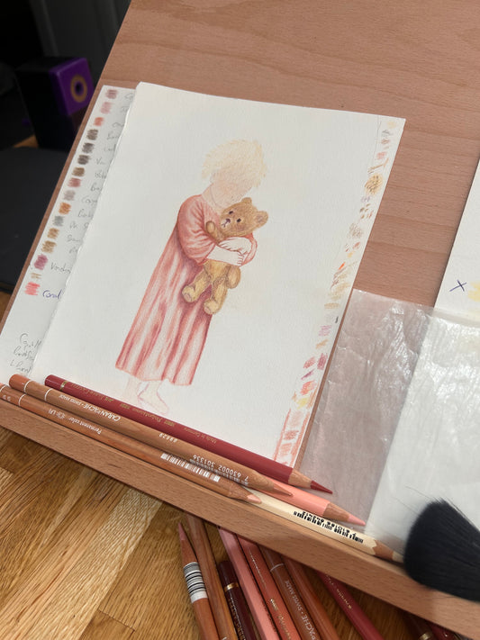 Coloured pencil art