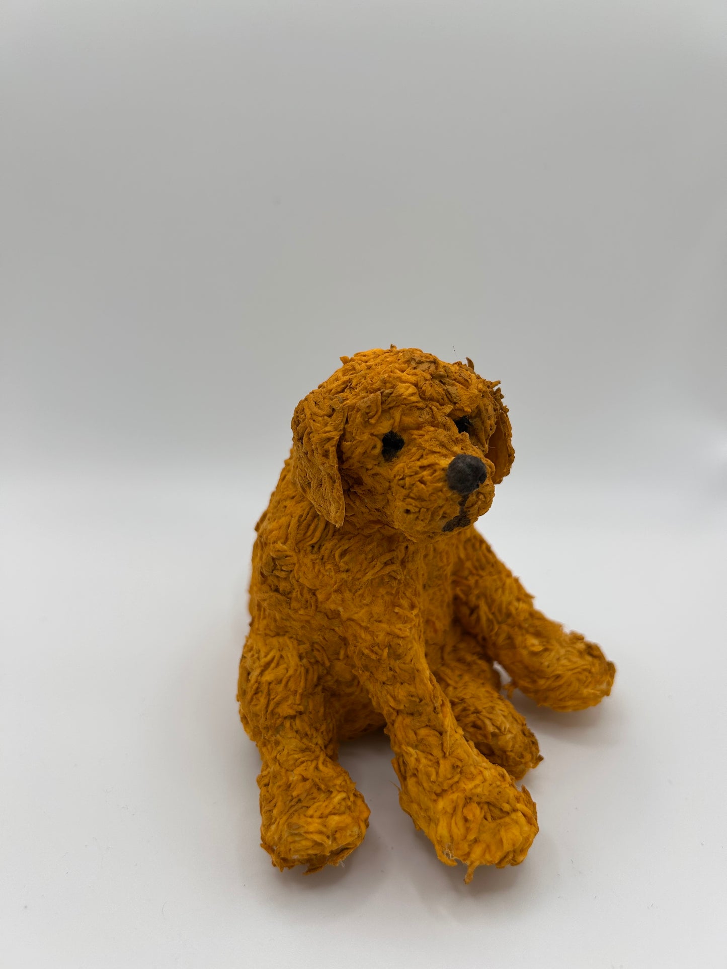 Dog Sculpture - Handcrafted  Dog - Original Art