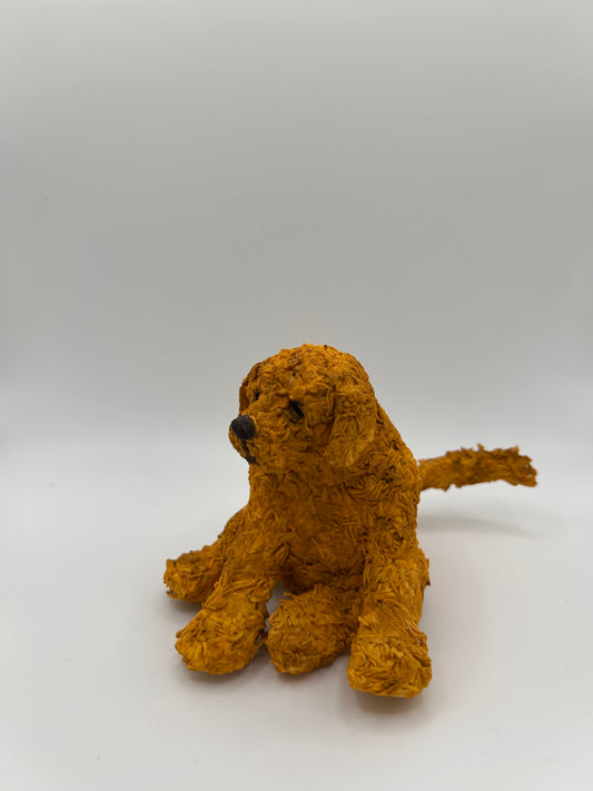 Dog Sculpture - Handcrafted  Dog - Original Art