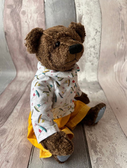 Austin - Handmade Chcolate Brown  Mohair Artist Bear 30cm