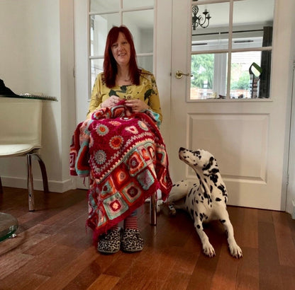 Granny Square Blanket Crochet Pattern - PDF Digital Download