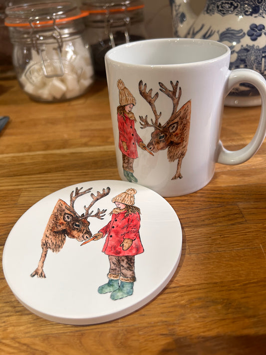 Ceramic coaster Round or Square