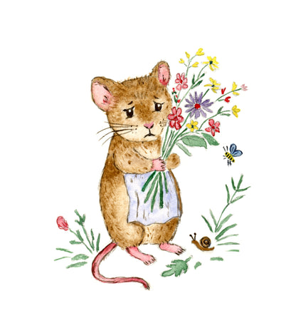 Apologetic mouse Greeting card