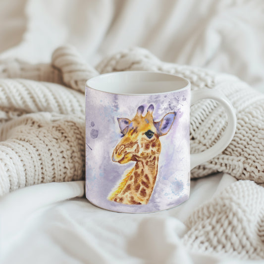 Giraffe Watercolour Mug 10oz